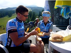 Brotzeitpause in Frais