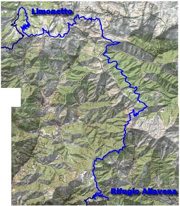 8. Etappe - Topographische Karte