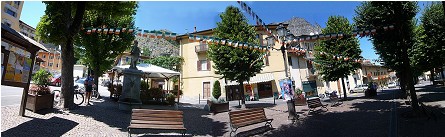 Der Marktplatz von Valdieri