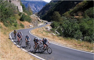 Auffahrt zum Colle Lombarda